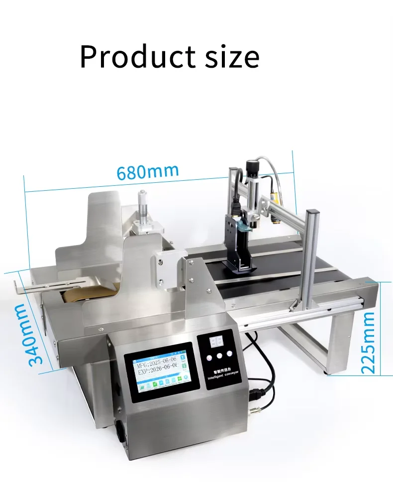 

DG-127 Mini Desktop Paging Machine with Inkjet Printer Friction Feeder Date Coding Production Date Printing Machine