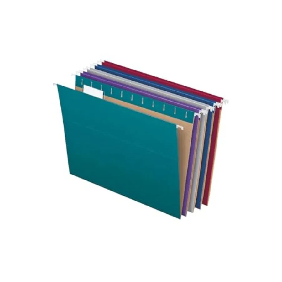 

Recycled, 25 Pack, Size 8.5" x 11",Assorted Colors, 5 Tab Positions, Includes Tabs and Inserts, Eco-Friendly s for Office and D