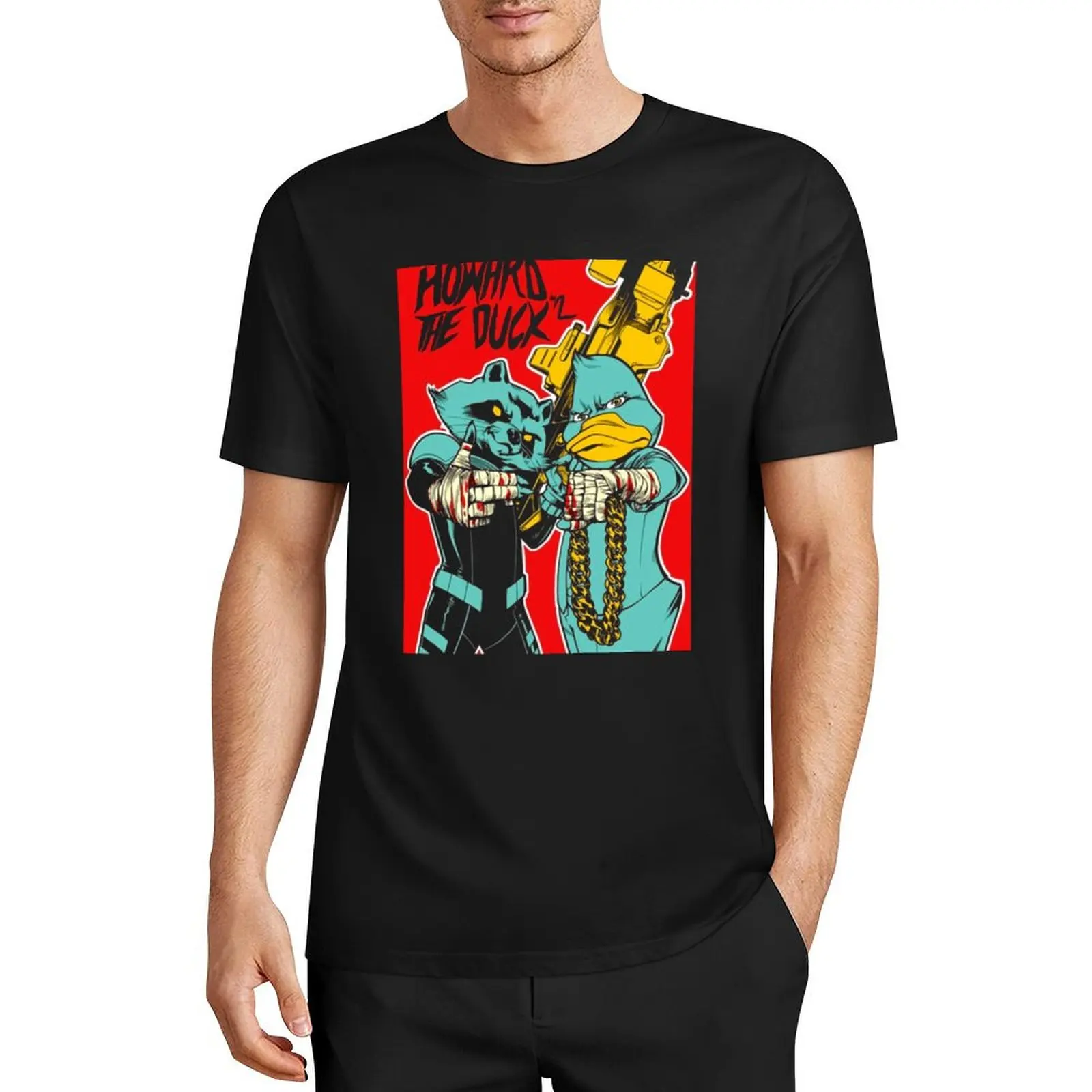 

Run The Jewels Howard The Duck RTJ T-Shirt shirts graphic anime clothes oversized men clothes