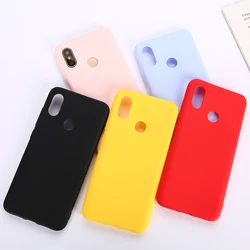 Matte Color TPU Silicone Case For Xiaomi Redmi Note 5 6 7 8 9 Pro 6A 7A 8A 5 Plus Redmi K20 S2 GO Xiaomi Mi 8 9 Lite Cover Case