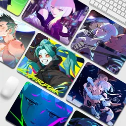 Anime C-Cyberpunk-E-Edgerunner DIY Cartoon Anime Gaming Mouse Pad Keyboard Mouse Mats Smooth Company Writing Desk Mats