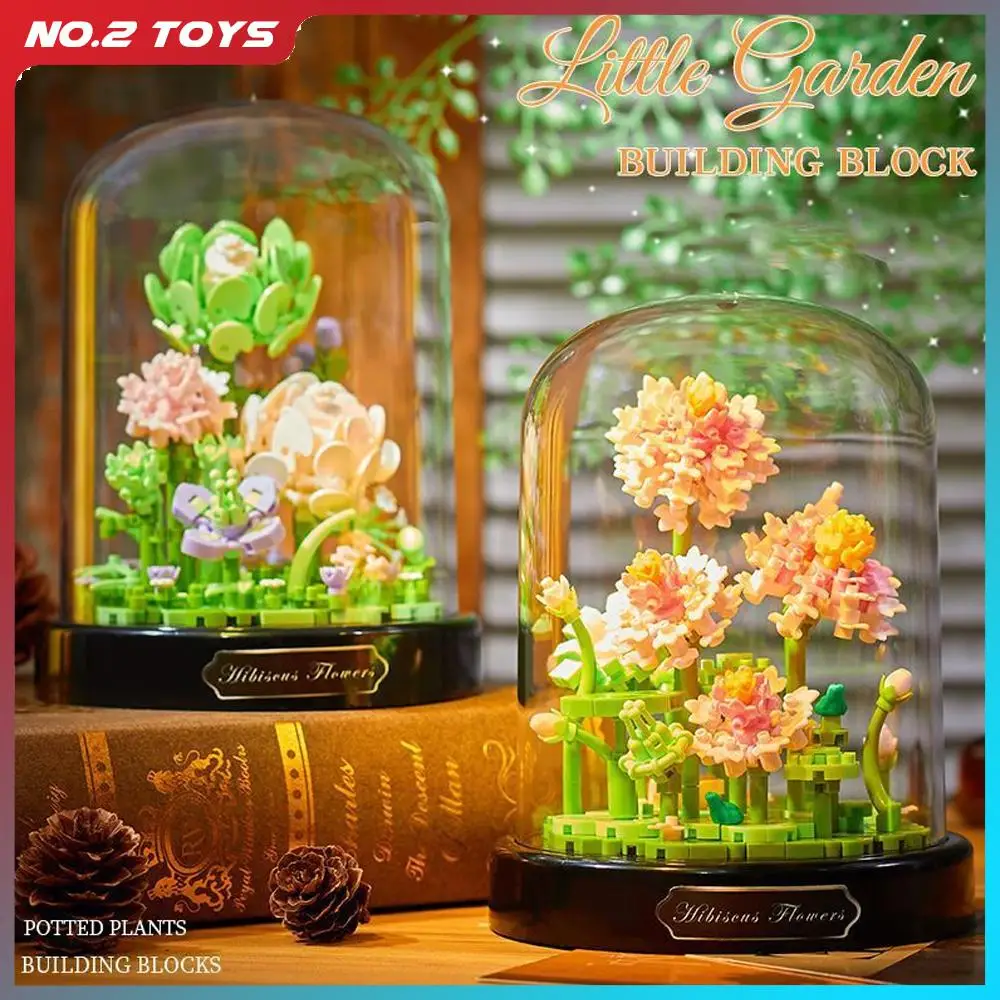 

Креативные строительные блоки с микрочастицами, букет, детские игрушки, конструктор «сделай сам», сборные блочные блоки, кирпичи, украшение для дома, игрушка для девочек, подарок