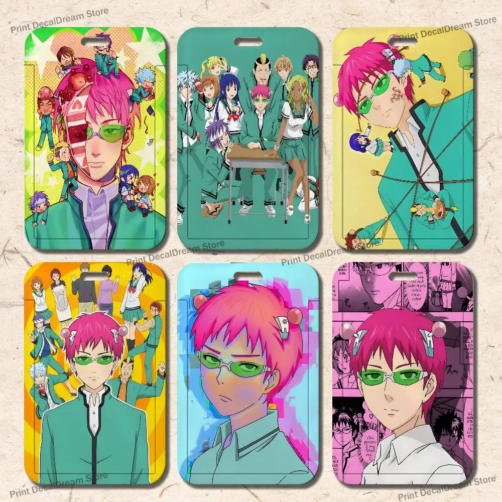 

S-Saiki K D-Disastrous L-Life Card Holder Applicable To ID Cards Bank Cards Public Transport Cards And Work Card