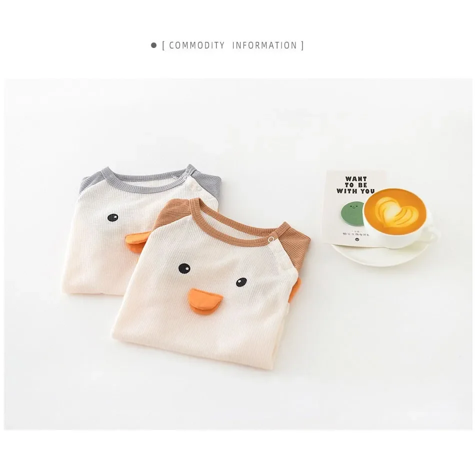 Newborn Onesie Kids Blue Orange Romper Children Short Sleeve Casual Sleeper Infant Birthday One-Piece Penguin Jumpsuit 0-24M