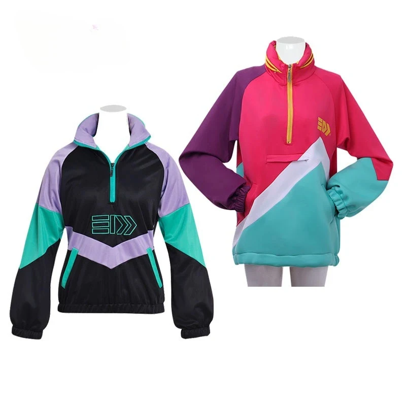 Disfraz de Cosplay de Splatoon 2 para Halloween, Chaqueta Informal Colorida de Calamar para Hombre y Mujer, Sudadera Estilo Ninja x,3;b'2