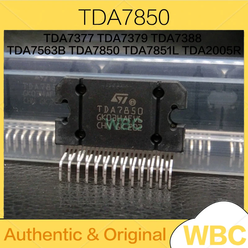 5Pcs/Lot TDA7377 TDA7379 TDA7388 TDA7563B TDA7850 TDA7851L TDA2005R High-Power Amplifier Audio Power Amplifier IC ZIP-15 100%New