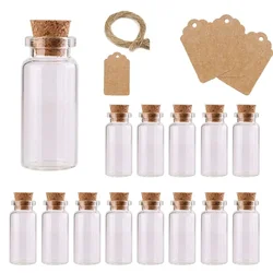 5PCS 5--30ML Mini Glass Bottles with Cork Gravel Bottle Set Gadgets Potion Vials Bottle Message Bottles For Wedding Favors Decor