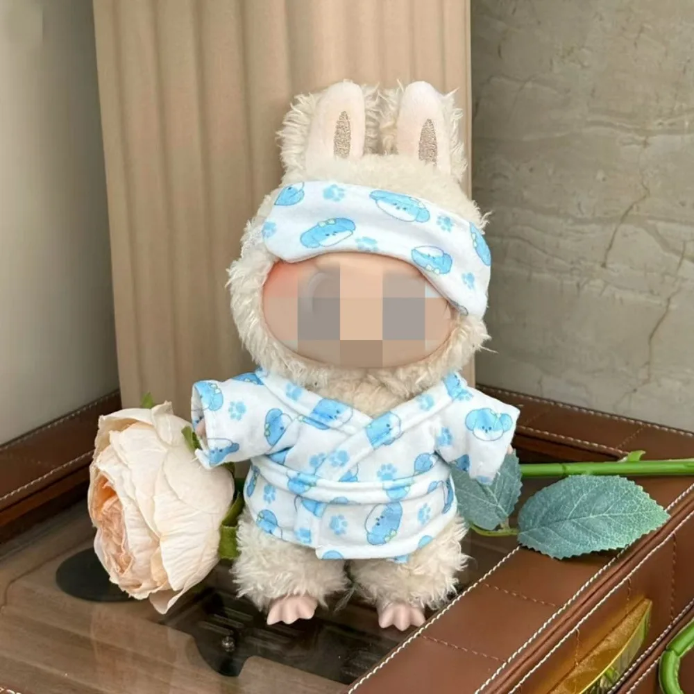 

For 15/17CM Labubu Doll Clothes Daily Life Outfit Pajamas Dress Up Dolls Accessories Sitting Party Changing Dress Gift Toys