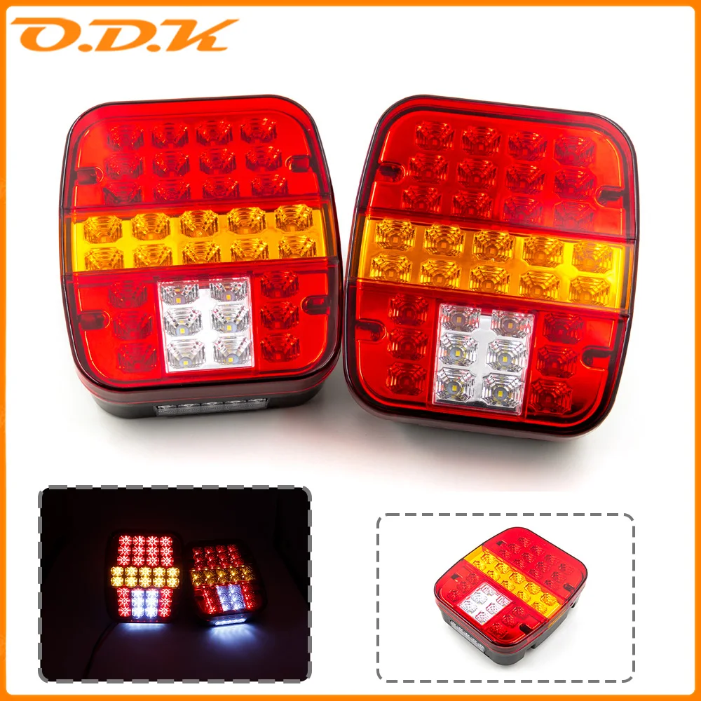 

2 шт. 12 В 24 В 39 светодиодный задний фонарь, комбинированный стоп-сигнал, указатель поворота, прицеп, задний фонарь номерного знака, задний фонарь для грузовика, водонепроницаемый