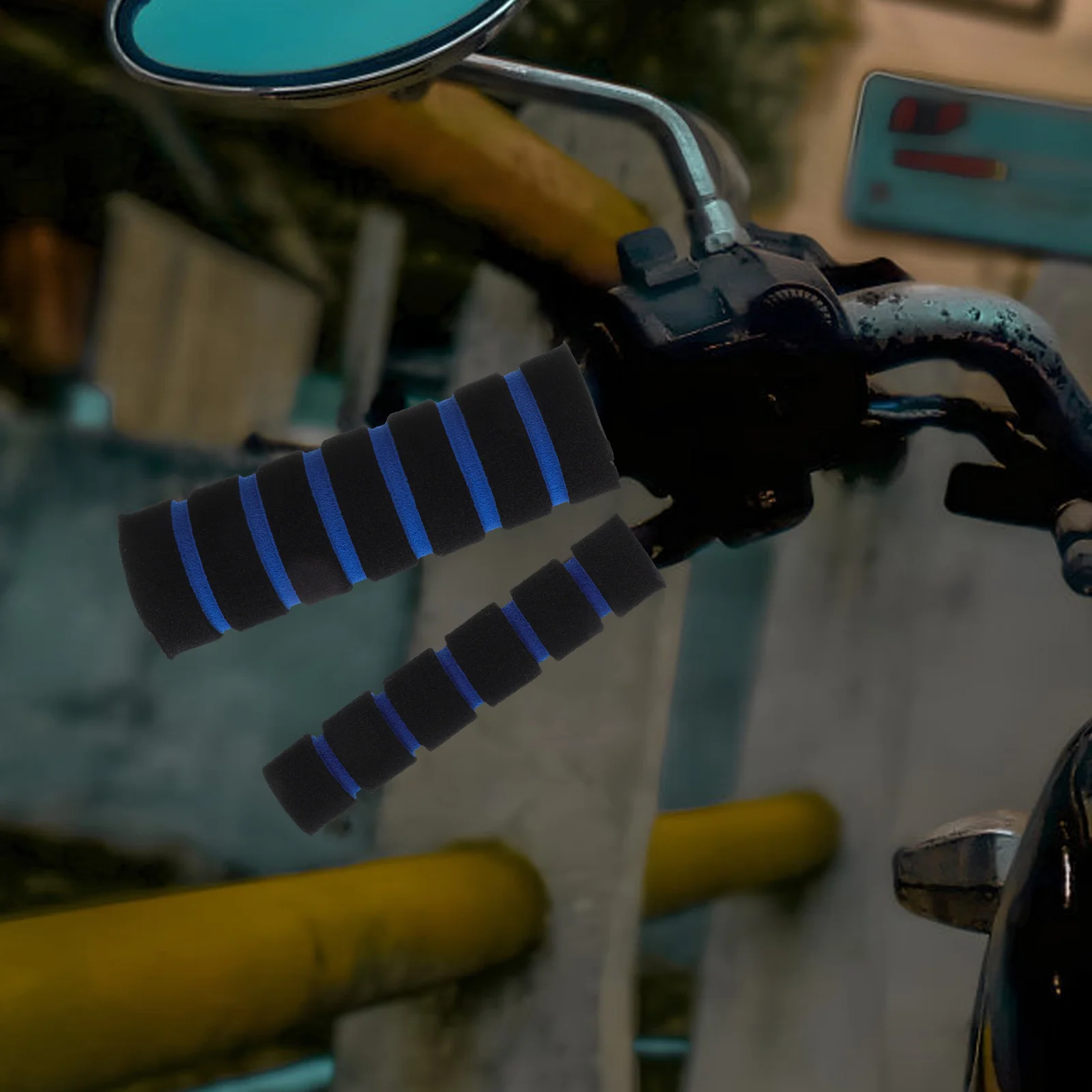 

4pcs Anti-Slip Sponge For Mountain Bike Motorcycle Handlebar Cover Replacement Handle Grips For Scooter Handlebar Sleeve Bike