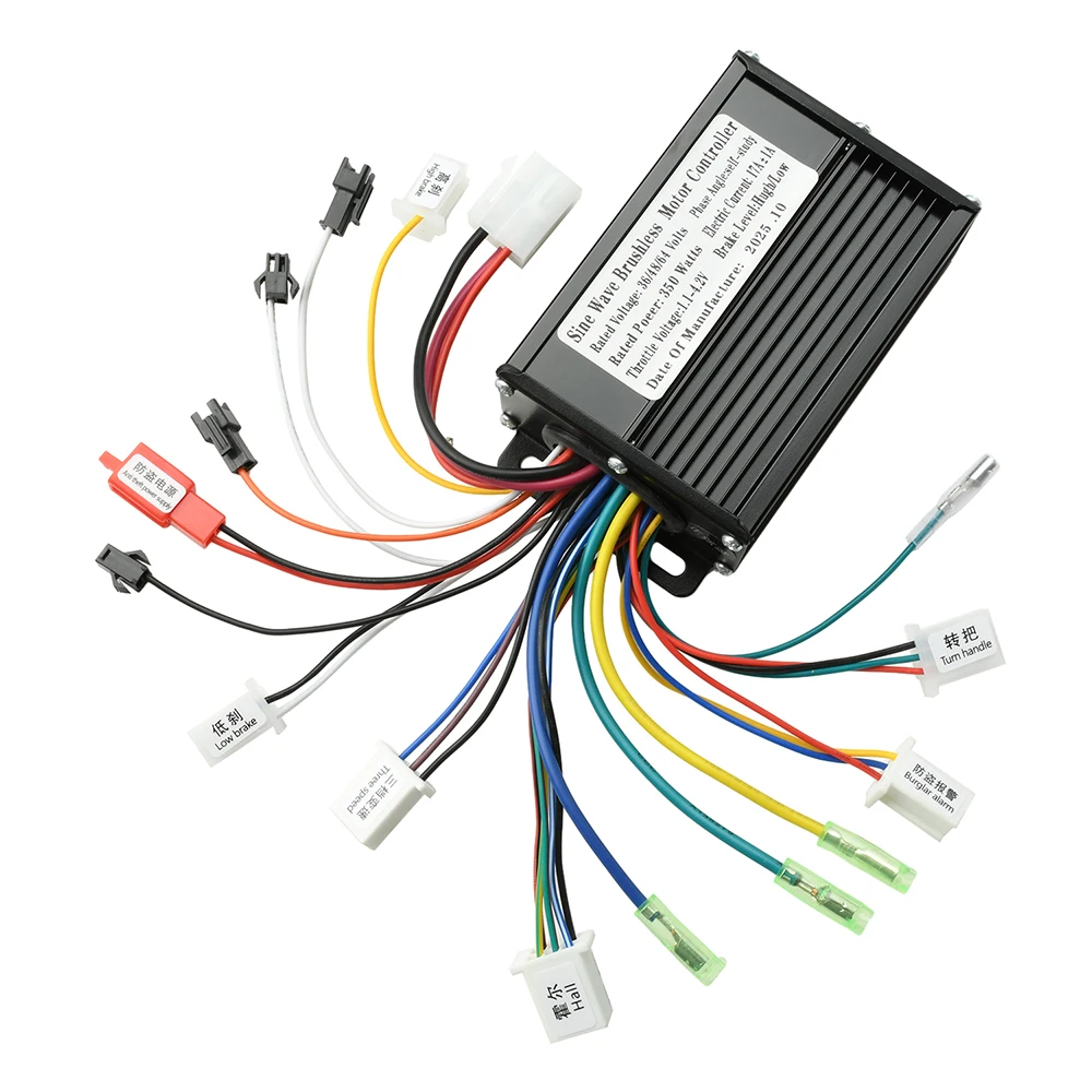 36V 48V 350W Brushless Motor Controller Sine Wave