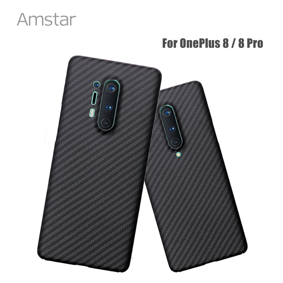 

Amstar Real Carbon Fiber Protective Case for OnePlus 8 Pro High-quality Ultra-thin Business Aramid Fiber Cover for Oneplus 8