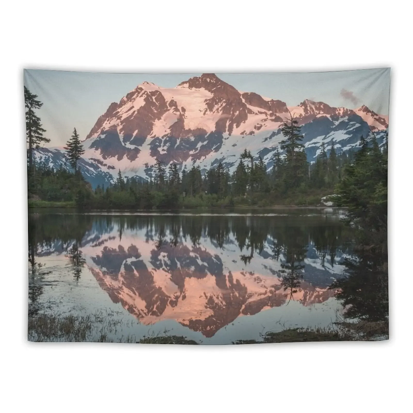 Mount Shuksan Beautiful Evening Tapestry Decor For Bedroom Wallpaper Bedroom House Decoration Decorations For Room Tapestry