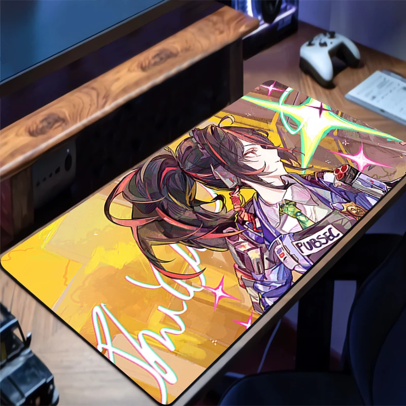 

Gaming Z-zenless Zone Zero Zhu Yuan Mouse Pad Desk Mat Gamer Professional Premium Mousepad Control Accessories Keyboard Pad