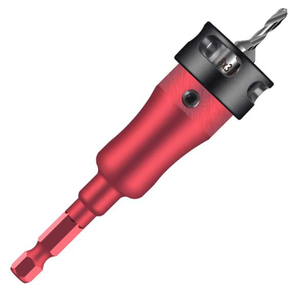 

Quick-Connect Drill Adjustable Drill Bit Set Work Efficiency 65*24mm 2.55*0.94in Adjustable Depth Drill Bit Set