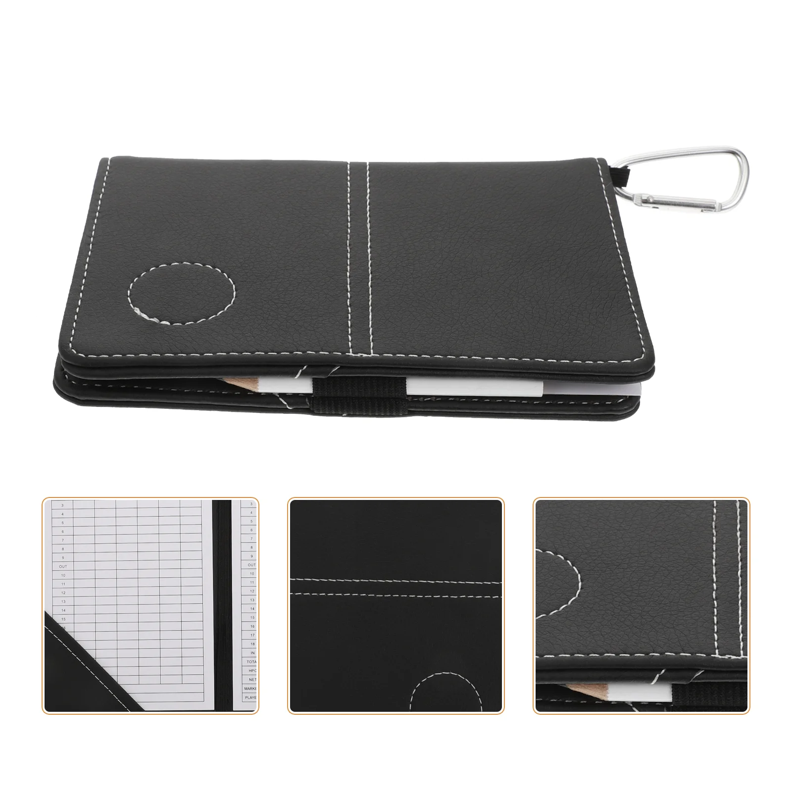 Scorecards Protective Cover Golf Book Lightweight Scorebook Exercise Accessories Record Black