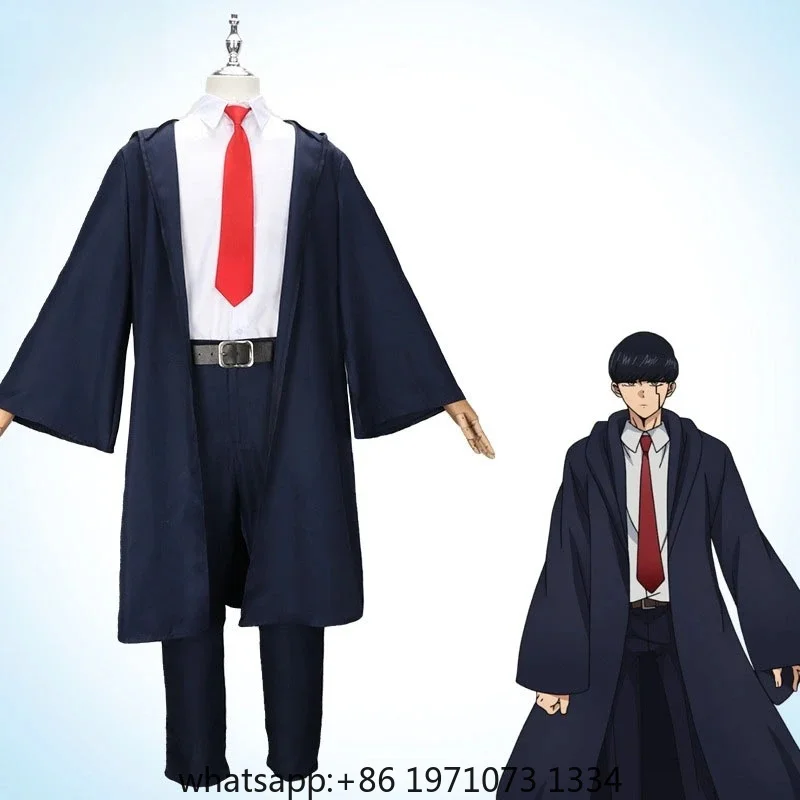 Mashle Magic and Muscles Lemon Irvine Mash Burnedead Cosplay Costume Navy Blue Suit For Men and Women Role Play Anime Outfits