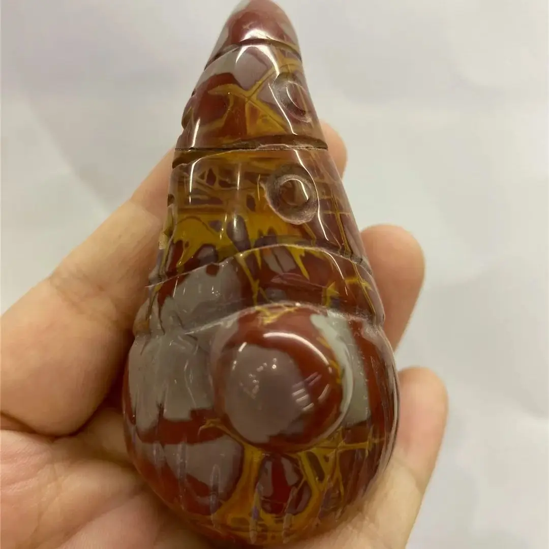 

Natural Ocean Jasper Crystal Fluorite Quartz Yolk Stone Christmas Little Man Seven Dwarfs Figure Crafts Gnome Decor Accessory