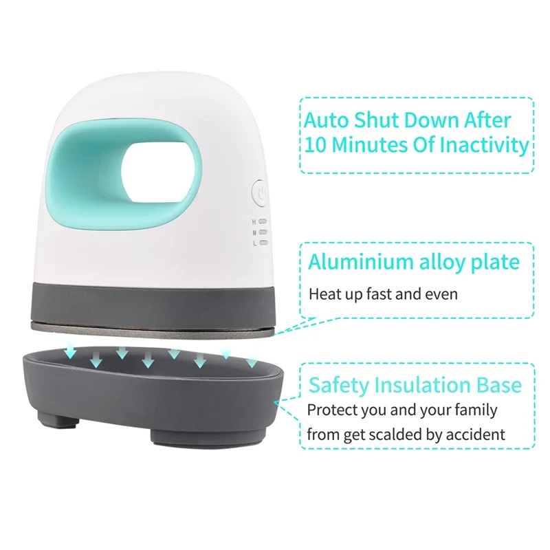 ABPR-Portable 220V Mini Heat Pressing Machine T-Shirt Printing DIY Easy Heating Transfer Pressing Iron Machines EU Plug