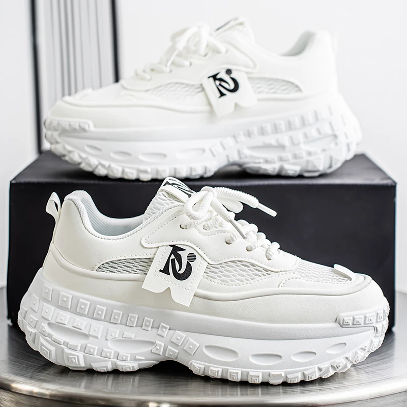 

Мужская нескользящая повседневная спортивная обувь на толстой подошве, летние дышащие уличные кроссовки с мягкой подошвой, классические прогулочные студенческие кроссовки