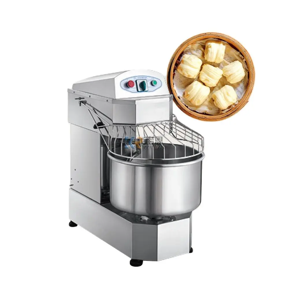 

Double Speed Commercial Sprial Dough Mixer for Bakery Stainless Steel Electric Kitchen Dough Mixer Machine