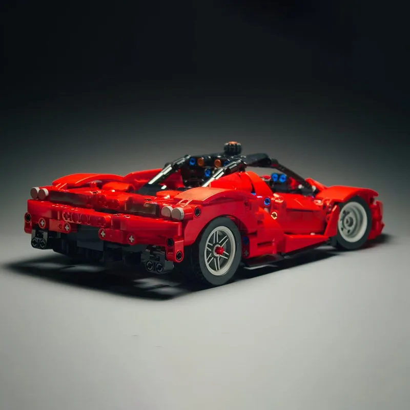 Kampioen Snelheidsauto's Moc Bouwstenen Modulaire Supersportwagen Model Technologie Blokken Kerst DIY Speelgoed Bouwgeschenken