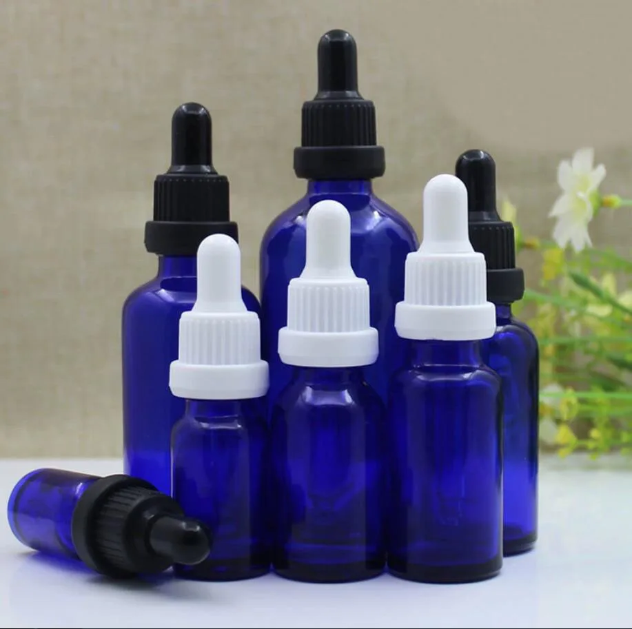 

50ml blue/clear/green/brown glass bottle for essential oil moisture liquid serum complex recovery skin care cosmetic packing