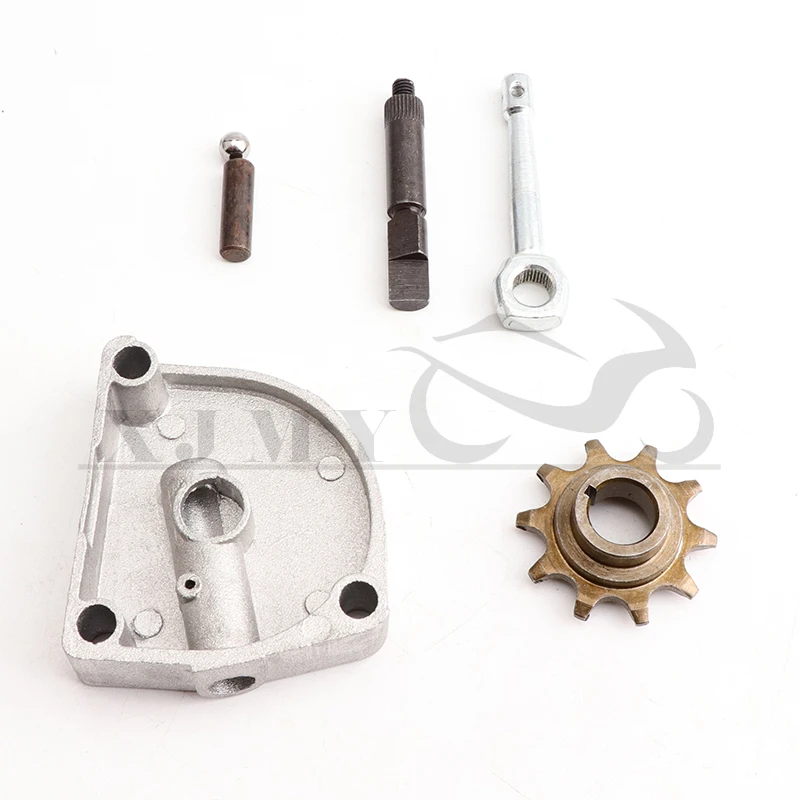 3 hole sprocket clutch cover, 10 tooth drive sprocket, clutch lever fits 49cc 60cc 66cc 80cc ebike engine accessories