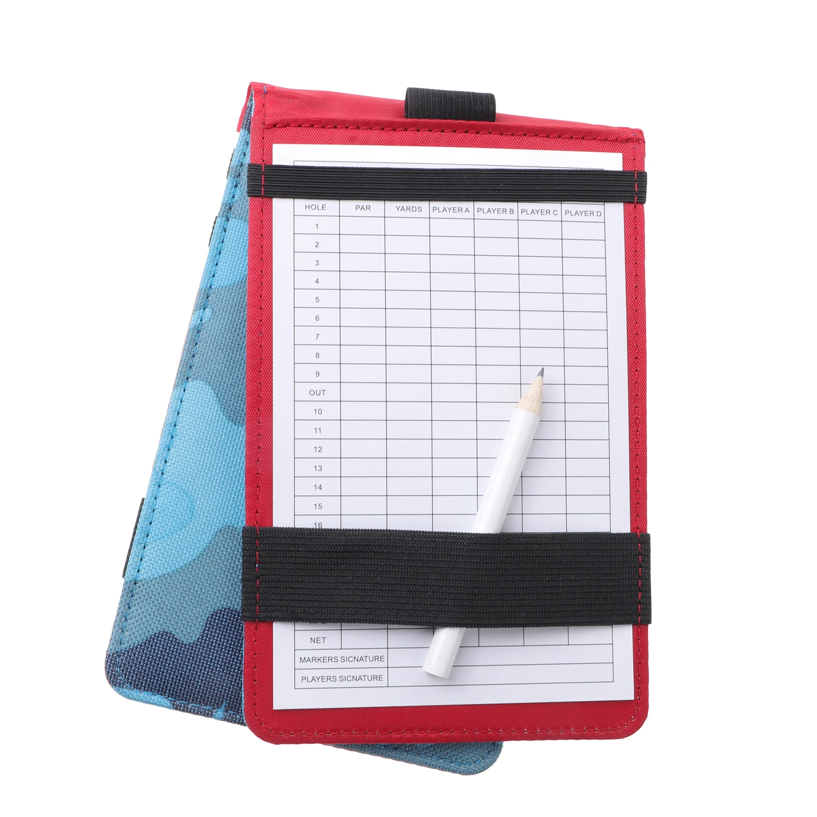 

Golf Score Book Blue Portable Notepad Oxford Cloth Durable Scorecards Notebook Lightweight Recording Supply Golfer Training