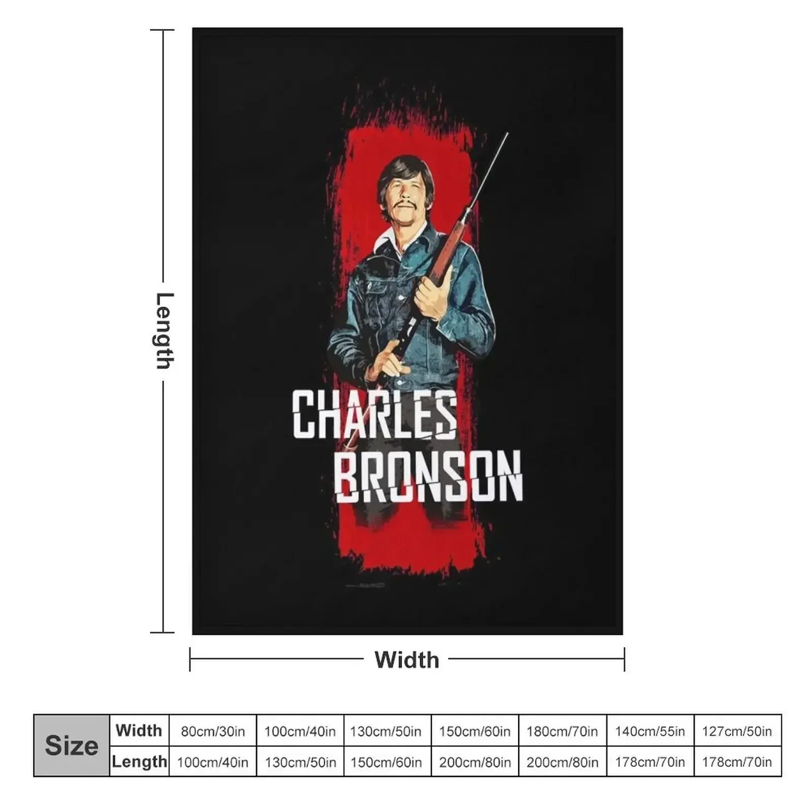 Day Gift for Charles Bronson - Mr. Majestyk Halloween Throw Blanket couch cozy soft plush fuzzy picnic outdoor blanket