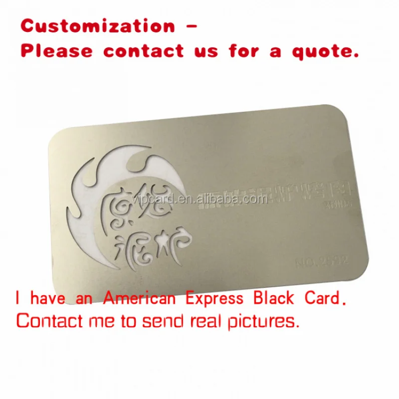 

custom.Laser Cut Custom Stainless Steel Business Cards Nfc Metal