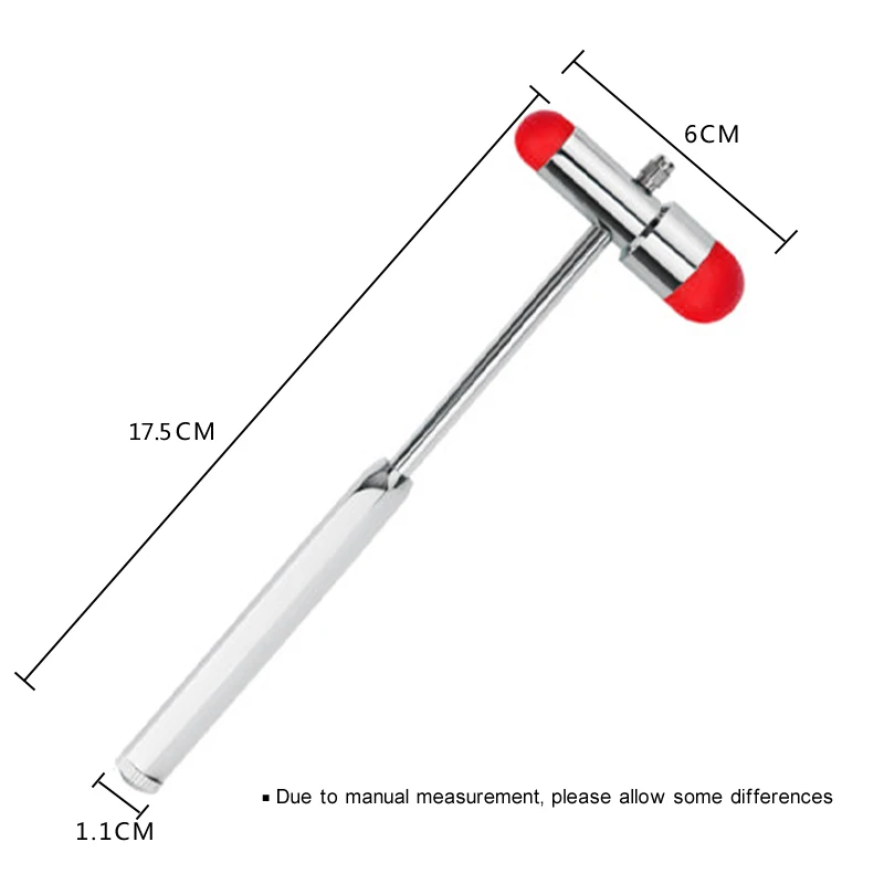 Neurological Medical Gift Percussor Metal Manual Reflex Percussion Leg Back Knee Body Massager Buck Mallet Hammer Stick Tool