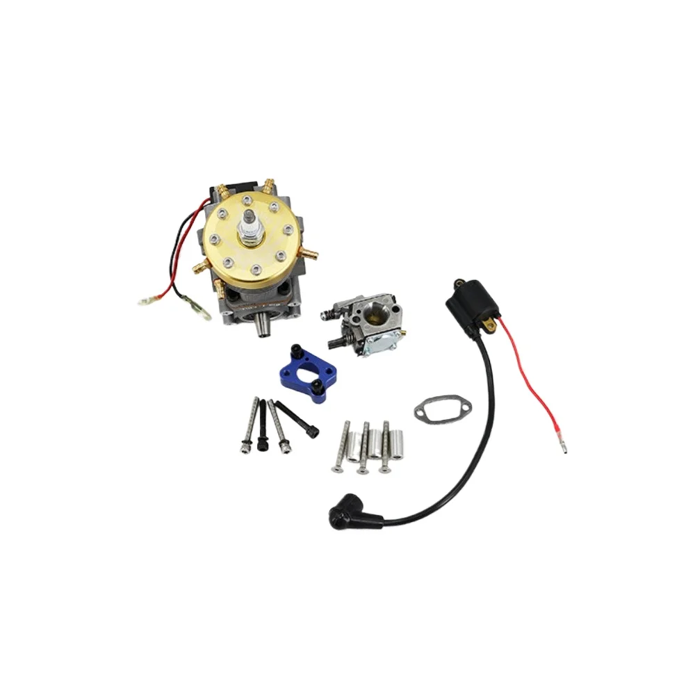 Tiger King S26 26cc Single Cylinder Two Stroke Engine Pull Start Water Cooled Metal Engine Model for EVO Ship Model