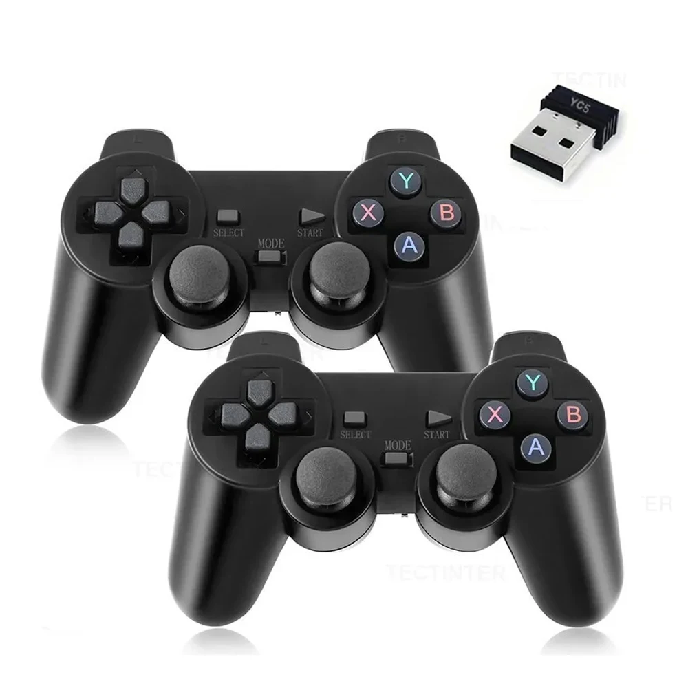 1PC/2PCS 2.4GHz Wireless Gamepad No Delay Plug and Play Ergonomic Gaming Controller for M8 GD10 X2 Game Stick PC Android TV