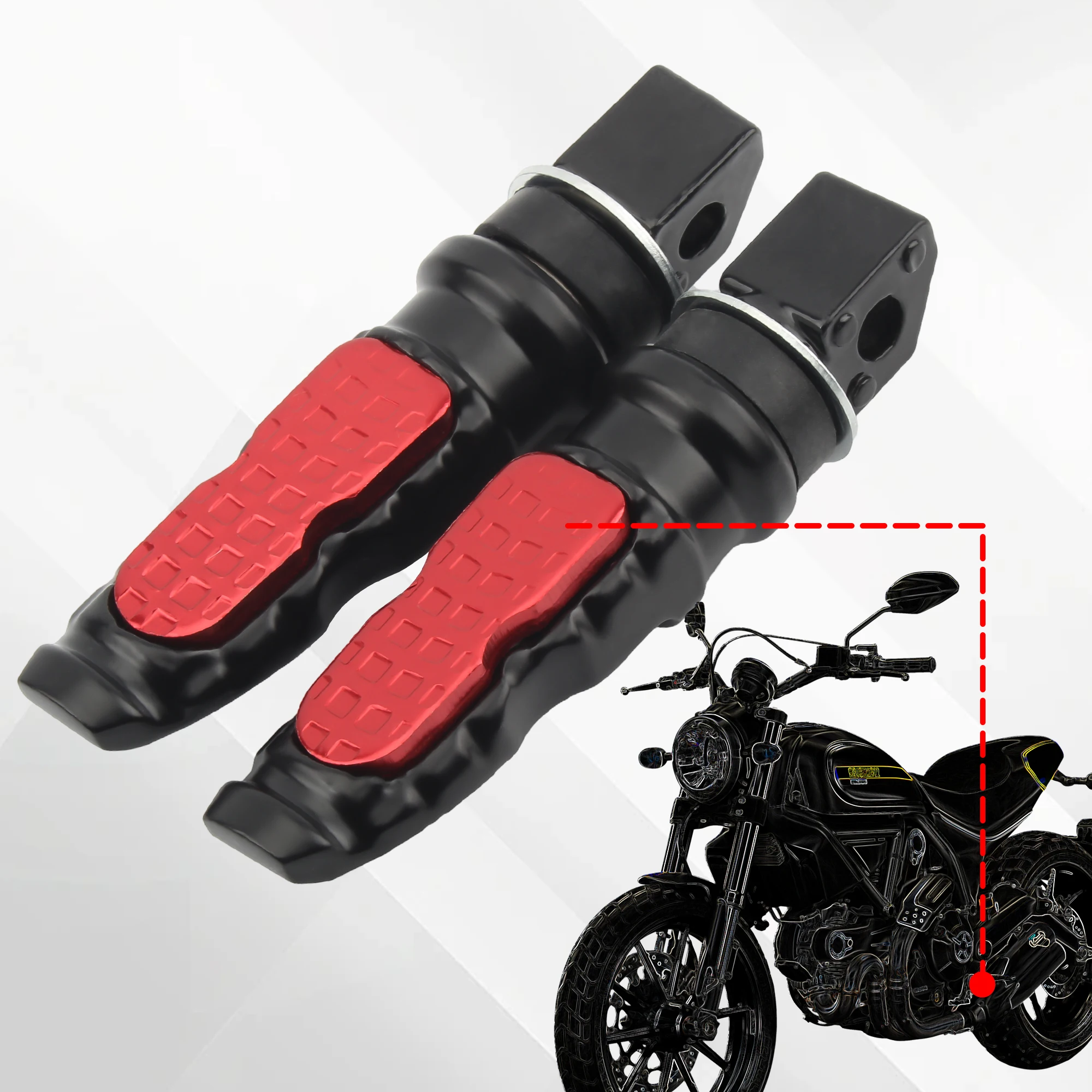 أوتاد قدم الركاب الخلفي غير القابلة للانزلاق للدراجات النارية العالمية لهوندا كاواساكي هارلي KTM إندورو أجزاء الدراجة الترابية موتوكروس المعدلة