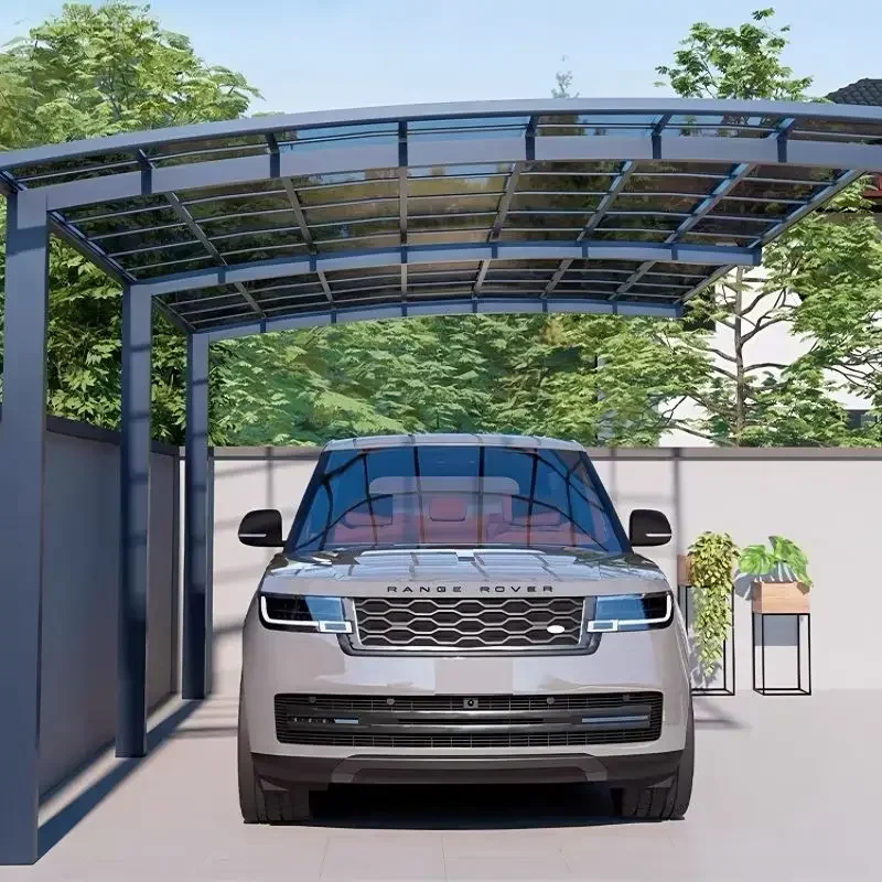 Chiny Producent Dostawca Baldachim zewnętrzny Aluminiowa chowana markiza Carport Znakomita metalowa pergola Carport Garaż