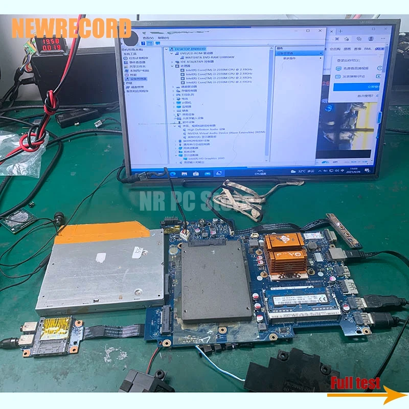 NEWRECORD PIWG1 LA-6759P For Lenovo G470 Laptop Motherboard HM65 DDR3 GMA HD 3000 Without GPU Main Board Full Test