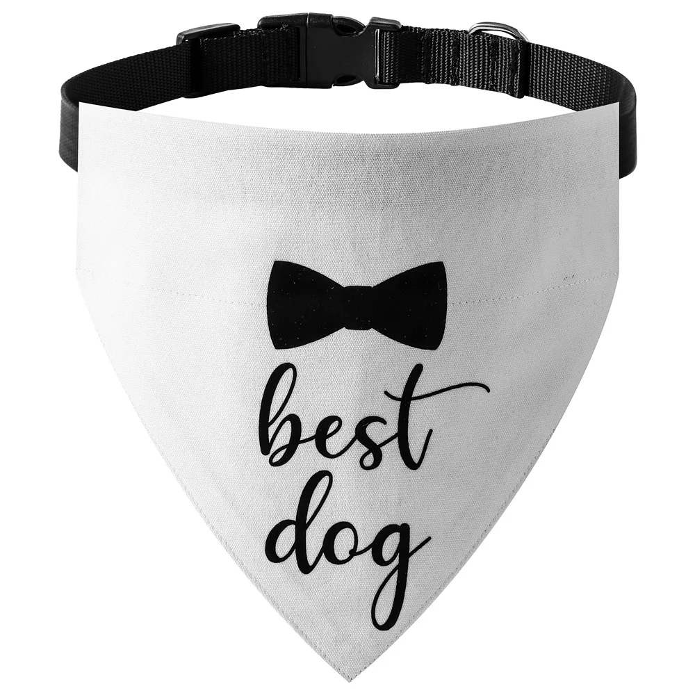 Sucado Hunde- und Katzen-Hochzeitskostüm-Halsband, Geeignet für Partys, Verstellbares Hunde-Bandana mit Schnellverschluss und D-Ring – Detail 24
