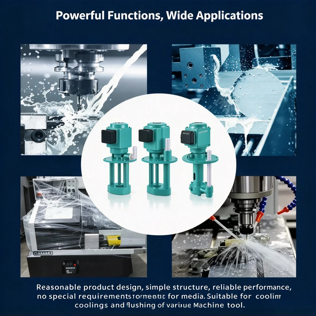 Three‑Phase Machine Cooling Water Pump Oil Pump DB40/120/AB90 250W 380V for Wire‑Cutting Milling Lathe