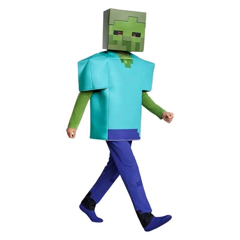 

♥Halloween Cosplay Costume MC Game Character Zombie Children's Performance best gift New 2026 Surprise Clothing