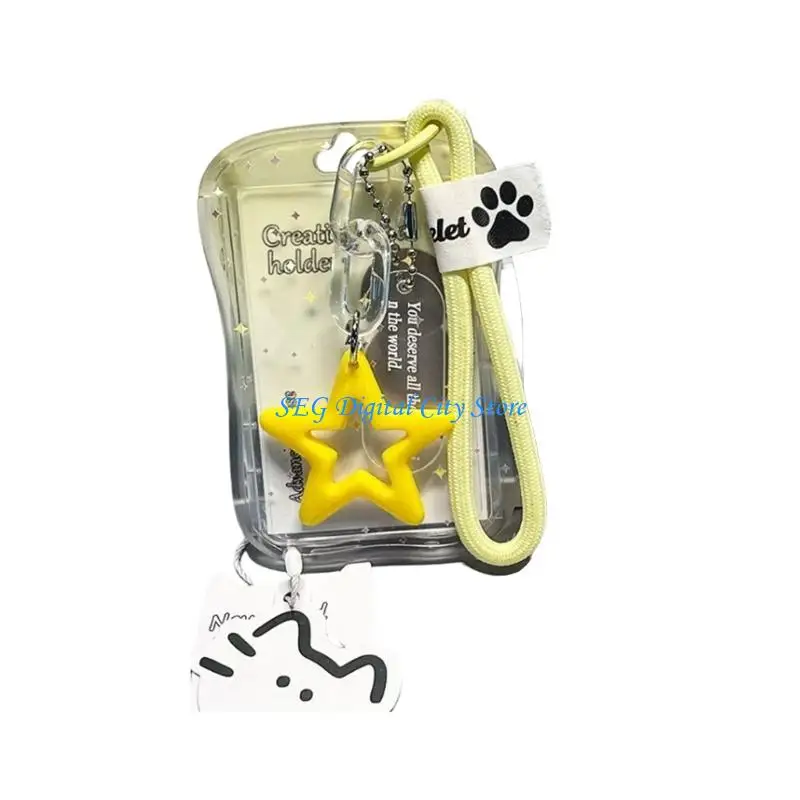 U75B Visible Badge Card Case with Charm for Campus Entry and Daily Carry