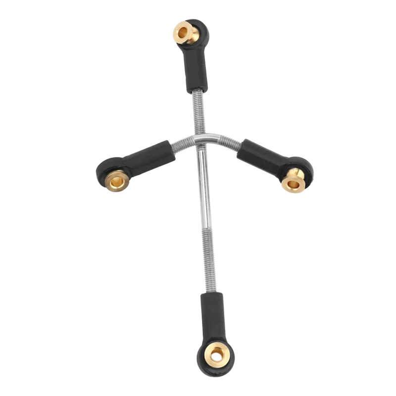 Upgraded 2 Set RC Car Steering Pull Rod Upgrade Part Metal RC Steering Rod