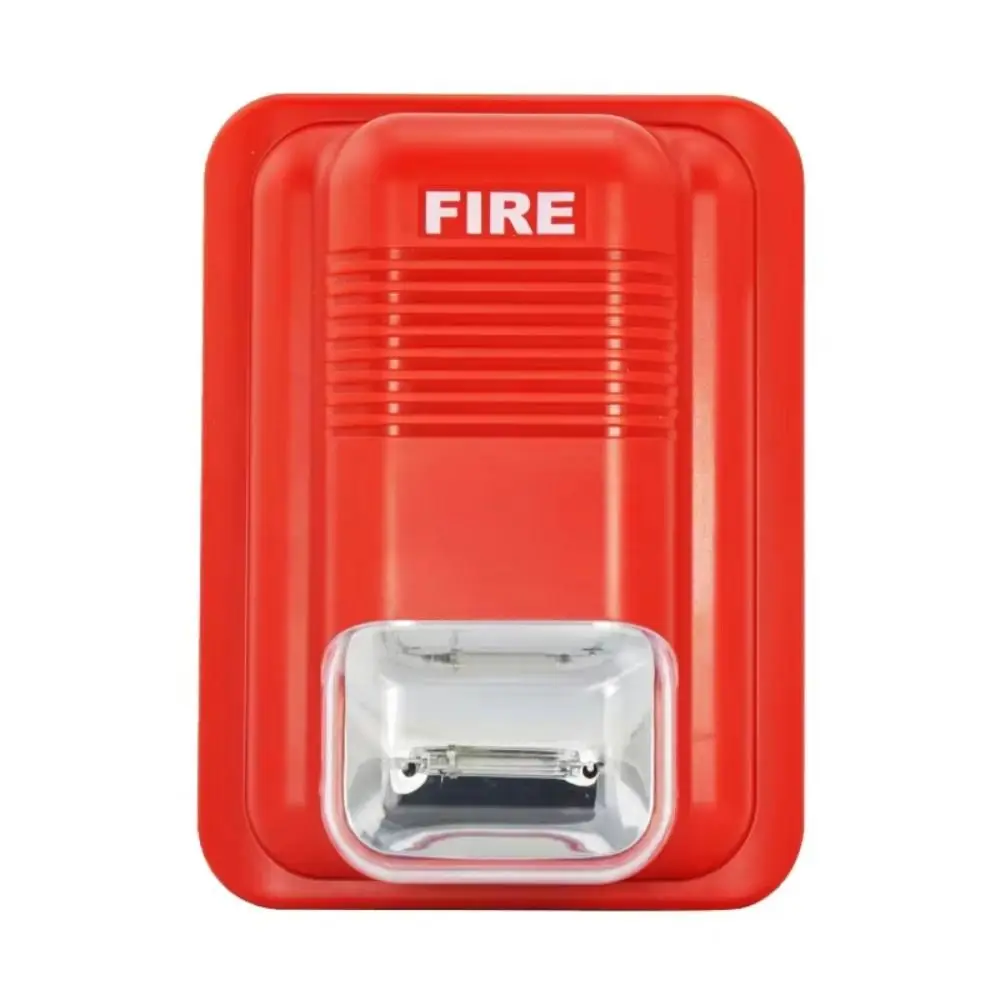 Wireless Technology Fire Alarm System Horn Alert Safety Sensor Wireless Fire Alarm Strobe Light Siren Alarm Sound & Light Alarm