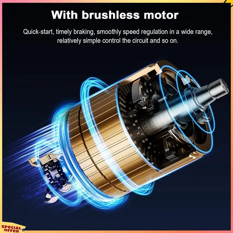 

ABFI Brushless Motor Cordless Orbital Sander Wood Grinder Electric Car Polisher Metal Polishing Grinding Sanding Machine Durable