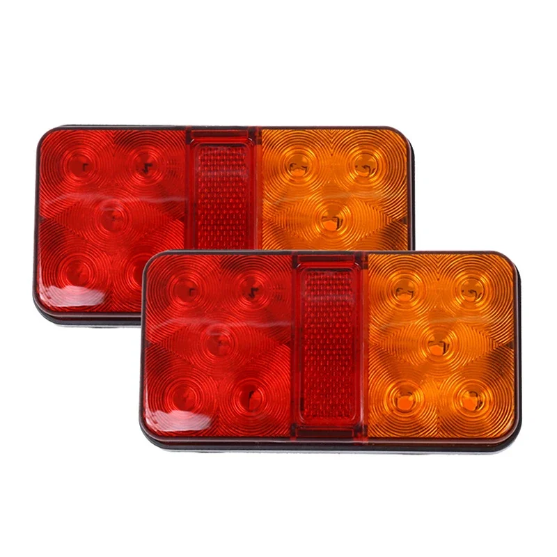 Car LED Tail Turn Signal Ultra Bright 12/24V Brake Reverse Lamp For Pickup Truck Trailor Rear Lamp Waterproof