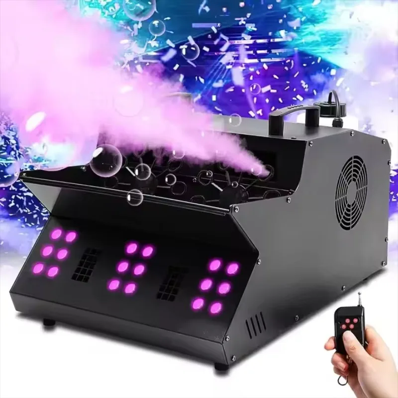 Hot Sale Competitive Price 1500w Fog Bubble Machine Remote Control Dmx Led Somke Machine for Stage Disco Party Show Wedding