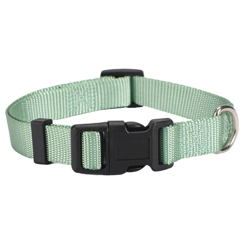 

Durable Adjustable Nylon Pet Collar For Dogs And Cats Outdoor Strong Polyester Strap With Buckle Breathable Comfortable Design