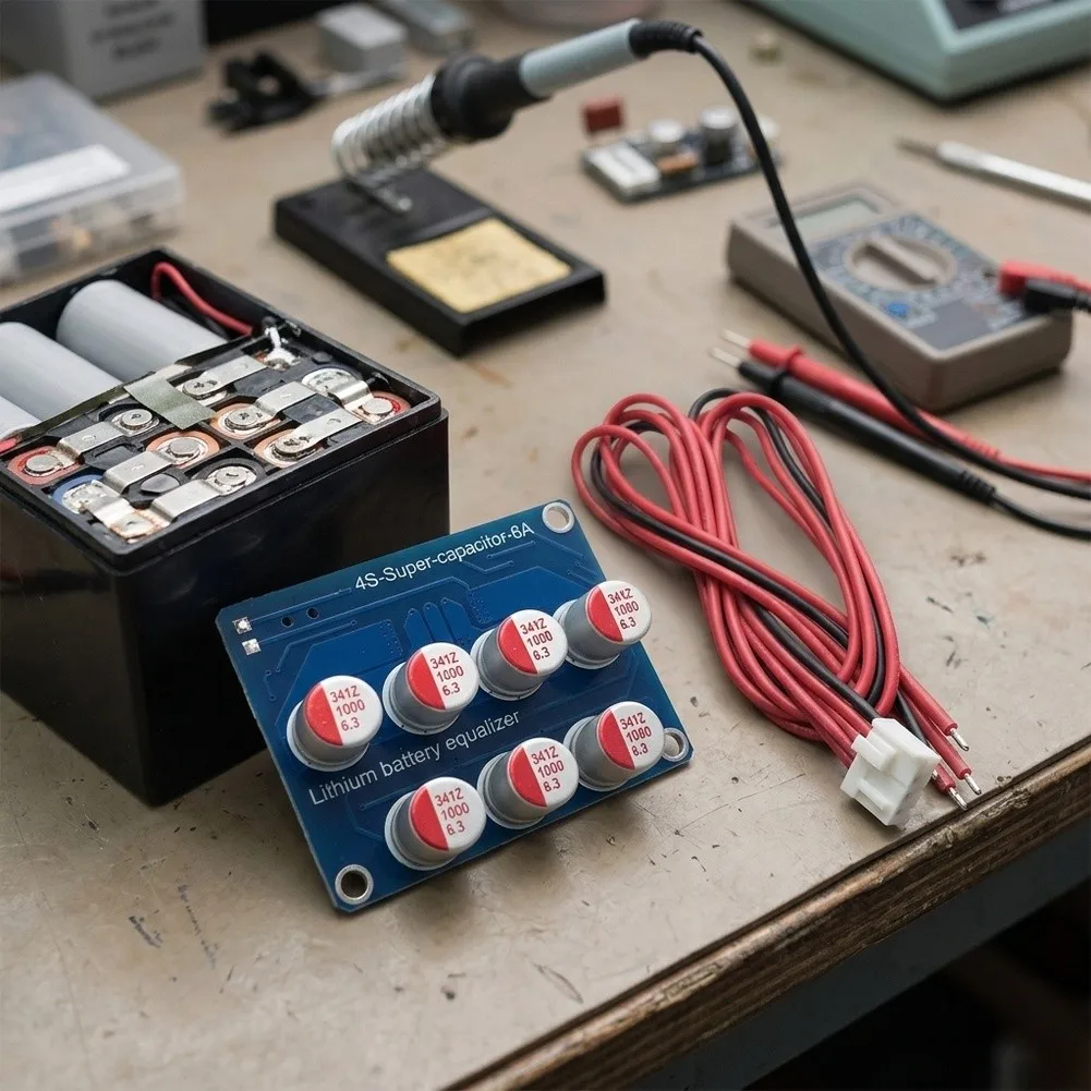 active For equalizer module designed for DIY power equipment energy storage and battery refurbishment projects 45x36mm size