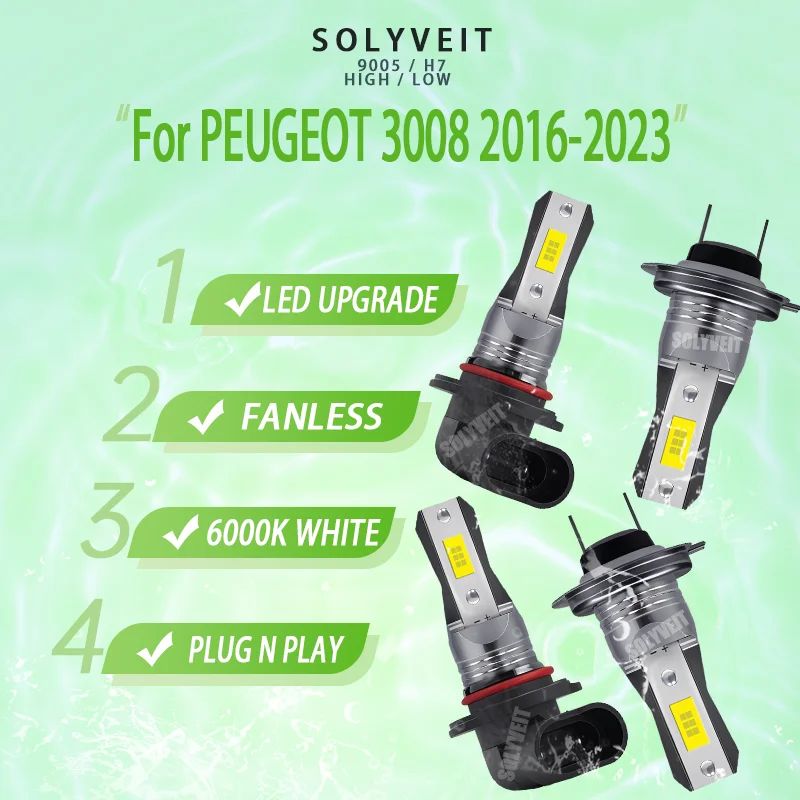 

Twice the Light, Zero the Hassle: A Claim Backed by Simple Installation For PEUGEOT 3008 2016 2017 2018 2019 2020 2021 2022 2023