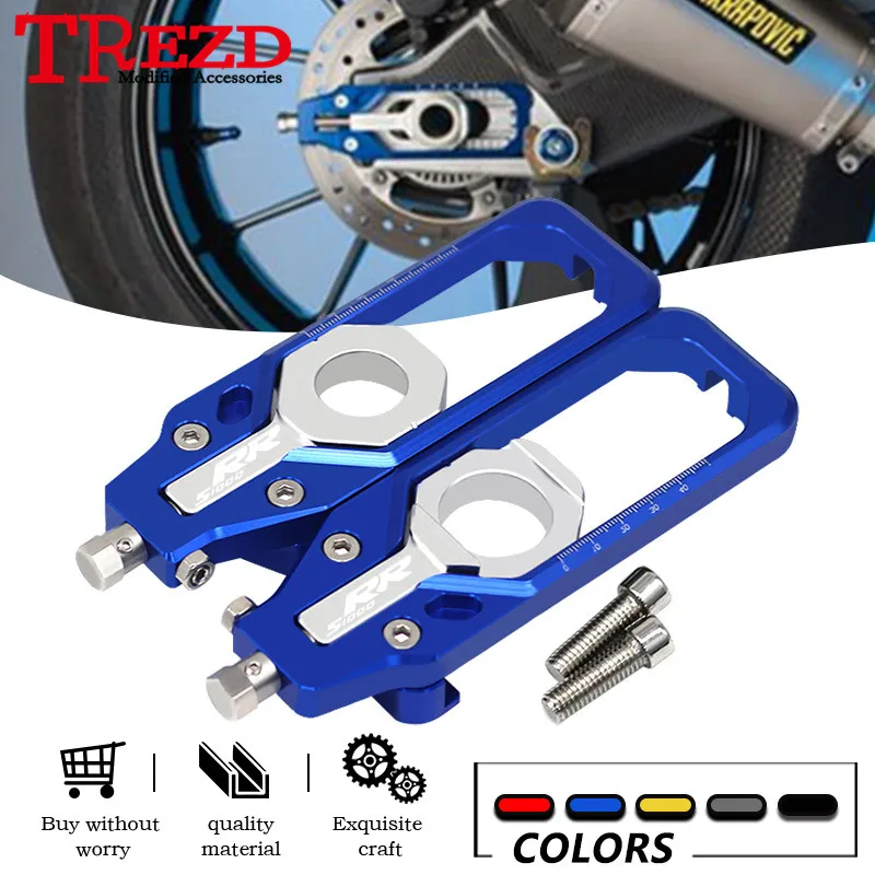 

Rear Wheel Chain Adjusters For BMW S1000R S1000RR HP4 2018-2024 Motorcycle CNC Wheel Axle Blocks Chain Tensioners s1000r s1000rr